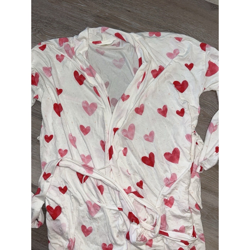 Soma Women's Bamboo Bathrobe Soft Hearts Small